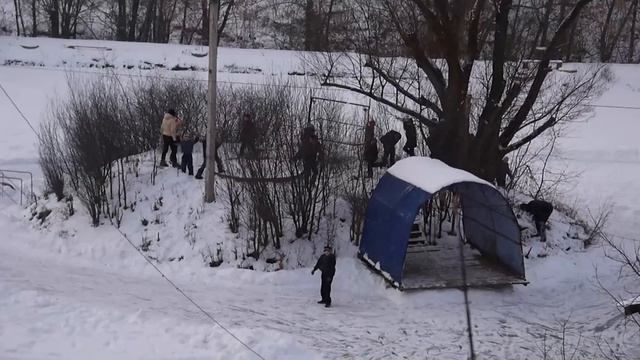 Детский праздник на льду озера , для Кармалинских детей