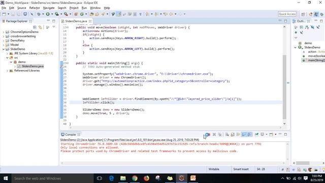 JQuery Slider Automation in Selenium Java Using Actions смотреть онлайн