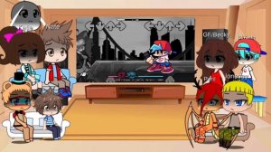 Fandoms react to Everywhere at the end of funk (content warning)| gacha club