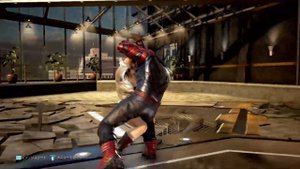 Ballbusting in game TEKKEN7 飛鳥vs仁