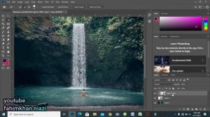 how to make water fall animation in photoshop