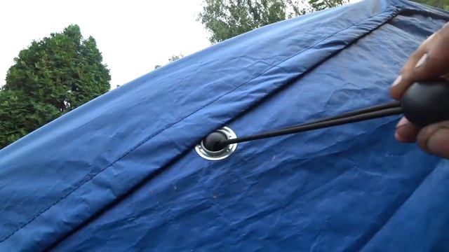 Тентовый гараж "ПолиШелтер" 3,0х6,0х2,4 м (32 мм) спустя 8 месяцев. Смотрим что с ним стало.