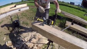 самодельный станок, для запилки чашек в брусе