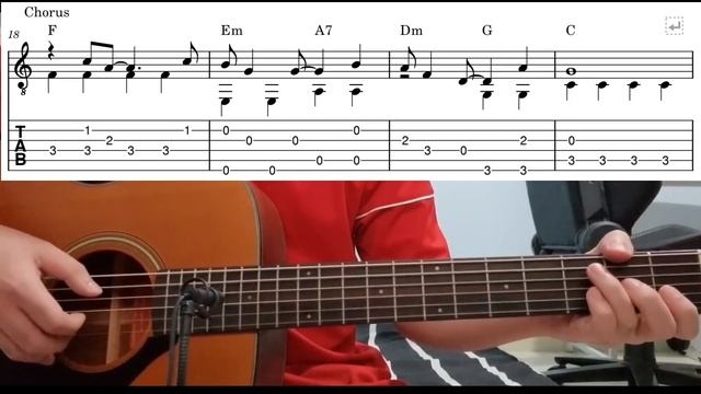 A Holly Jolly Christmas - Easy Fingerstyle Guitar Playthough Tutorial Lesson With Tabs смотреть онлайн