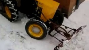 грейдер из минитрактора