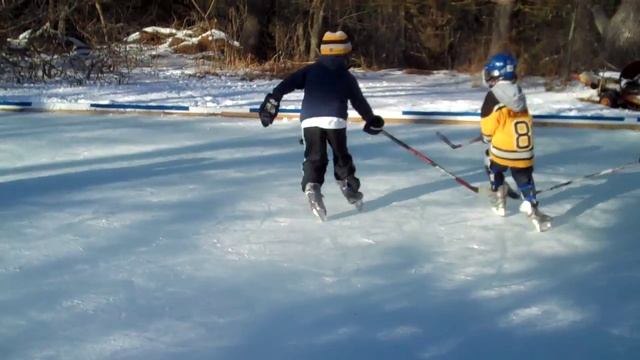 Saturday Pickup Backyard Hockey Game смотреть онлайн