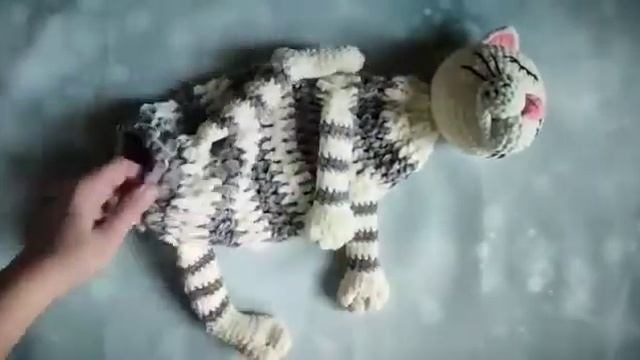 Мастер-класс пижамница. Спящая кошечка. Подробная схема вязания с описанием, видео и фото. Файл PDF