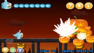 Angry Birds Halloween Adventure Skill Game Walkthrough Levels 1-2