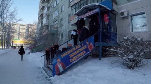 Томск Каштак.На улице - 19.ХОЛОД СОБАЧИЙ.Обзор города Томска.Томск сегодня.Сибирские блины