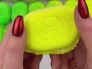 АСМР приятные видео звуки мыла. Хруст, резка, с кремом