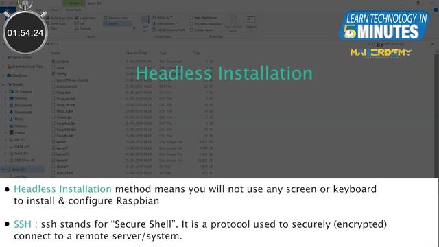 How to Remotely Access Raspberry Pi 4 through laptop using SSH & VNC?| Learn Technology in 5 Minute смотреть онлайн