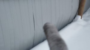 Соседи сломали новый забор . Начало