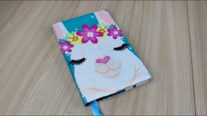 DIY тканевая обложка на книгу/блокнот