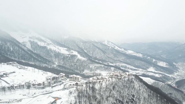 Горная Олимпийская деревня Роза Хутор. Сочи. Краснодарский край.