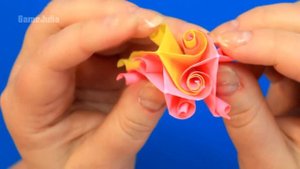 Кусудама шар из бумаги без клея