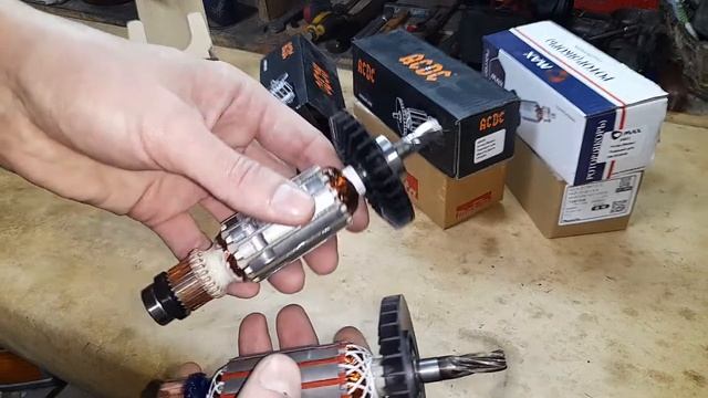 Различия оригиналов и аналогов якорей на Makita
