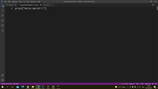 PYTHON - Setup in REPL, VS-Code and PyCharm in Tamil #3