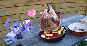 Готовим курицу на костре под ведром_Cooking chicken on the fire.mp4