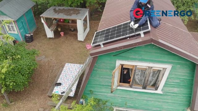 Всего одна солнечная панель 150Вт для дачи. Работает свет, ЖК ТВ, освещение 220В, USB зарядка смотреть онлайн