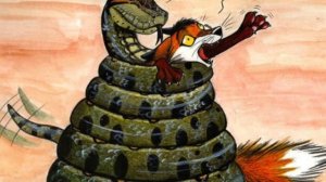 Лиса  и змея