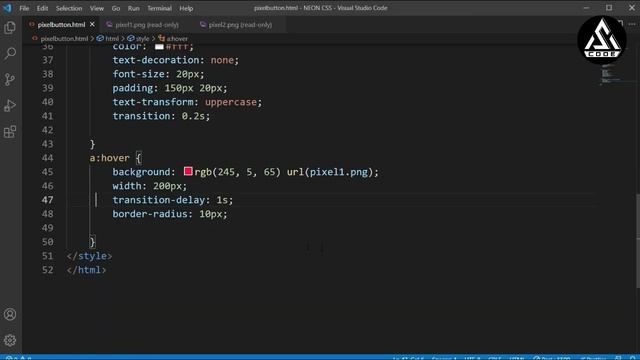 CSS Pixel Animation Button - Using HTML and CSS