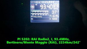 23.06.2024 19:18UTC, [Es], RAI Radio2, Италия, 93.4МГц, 2234км