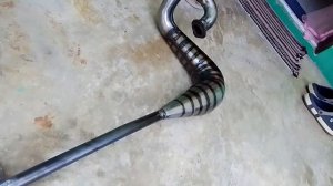 Suzuki TS 100/125ER hand built exhaust system