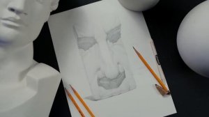 РИСУНОК ГИПСОВЫХ ЧАСТЕЙ ГОЛОВЫ ДАВИДА | Онлайн-курс от Александра Субботина | Akademika