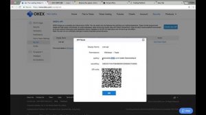 Como añadir OKEX API Key en CWE Trading Center