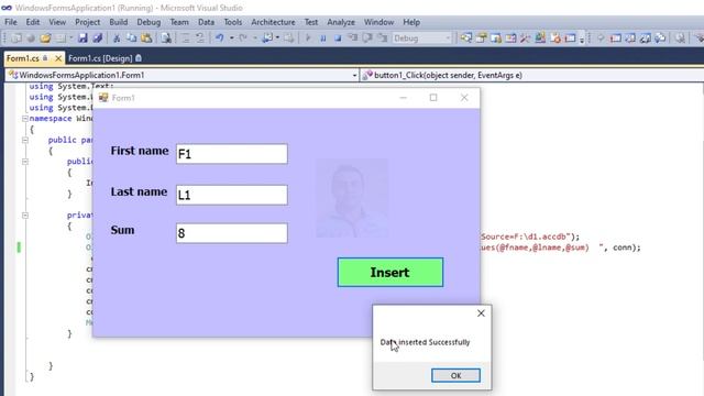 Two solutions to "Solve error syntax error in insert into statement" C# MS access database