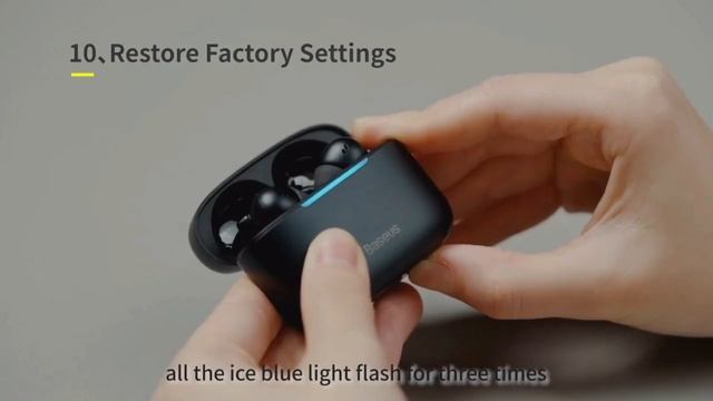 Baseus True Wireless Earphones Bowie E9 Restore Factory Settings смотреть онлайн