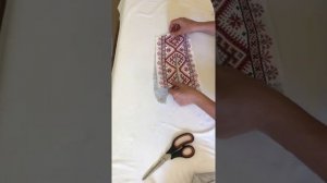 Русская рубаха часть 2. Заготовка на утюге обтачки-накладки для русской рубахи