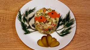 Рыбный салат с минтаем. Вкусно и недорого!