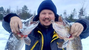 Щука на жерлицы в глухозимье, Pike on the vents in the wilderness