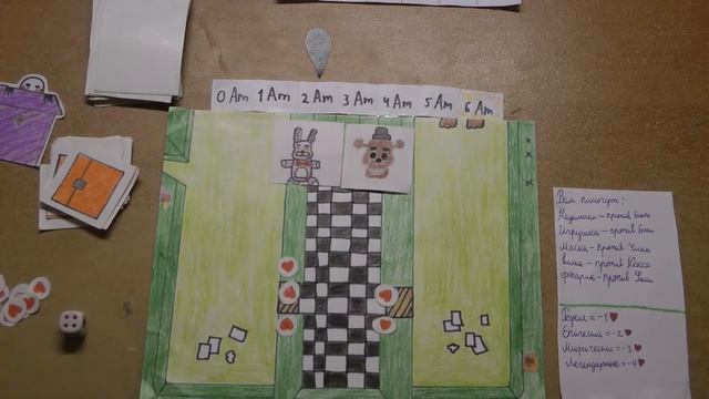 Самодельная настольная игра "Пиццерия Фредди Фазбера" смотреть онлайн