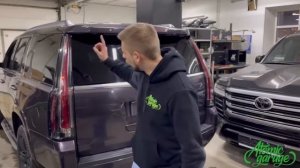 Удлинение габаритных огней фонарей на Cadillac Escalade 4