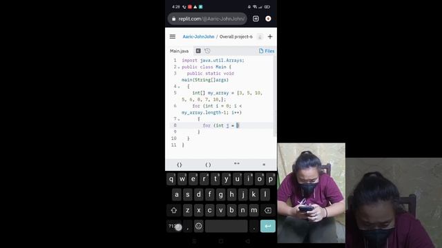 Write a Java Program to find the duplicate values of an array of integer values(Overall Project) смотреть онлайн