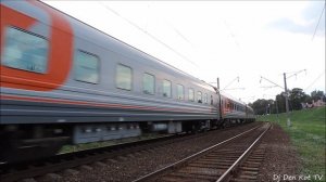 ТЭП70-0347 с поездом Калининград - Москва в Вильнюсе