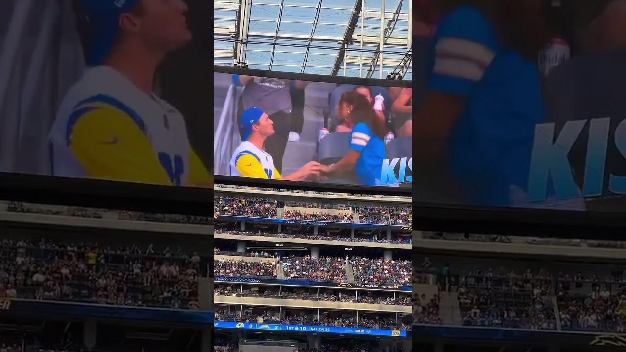 Неудачник дня — парень сделал предложение девушке и получил отказ на глазах всего стадиона смотреть онлайн