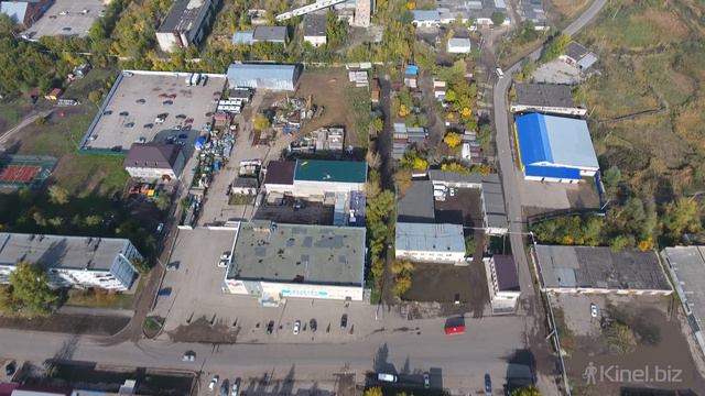 Кинель, южная сторона с высоты птичьего полета. UltraHD смотреть онлайн