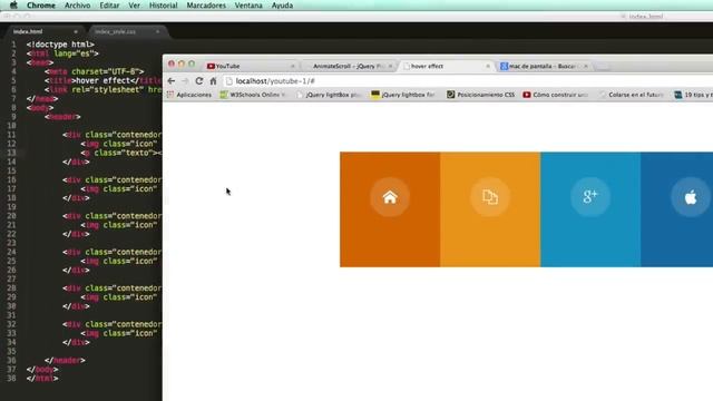 MENU HORIZONTAL con HOVER MINIMALISTA (shadow effect) ? | HTML 5 смотреть онлайн