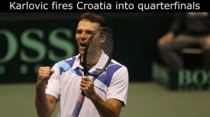 Karlovic fires Croatia into quarterfinals