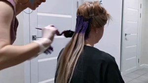 КРАШУ ПОДРУГУ В ЯРКИЙ ЦВЕТ / Моя первая работа / ТОНИКА Ultraviolet & Neon pink