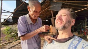 💈FARMER WANG takes me BACK to the BARBER BASICS! (Got pampered on THE FARM!) 🇹🇭