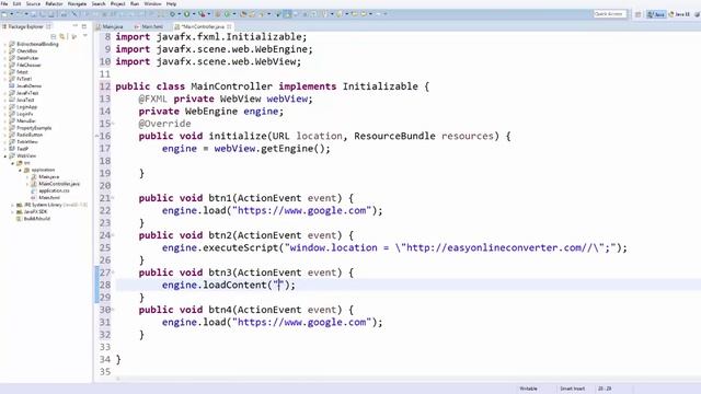 JavaFx Tutorial For Beginners 25 - JavaFX WebView смотреть онлайн