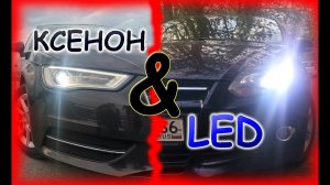 ШТАТНЫЙ КСЕНОН AUDI ИЛИ LED ЛАМПЫ // ЧТО ЛУЧШЕ ?
