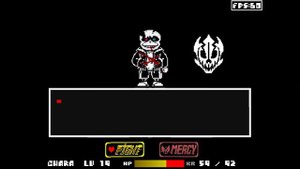 Undertale Last breath Sans phase 4 fight Beaten ! (Unofficial)