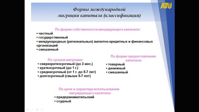 Лекция 7 Международное движение капитала и международное кредитование смотреть онлайн