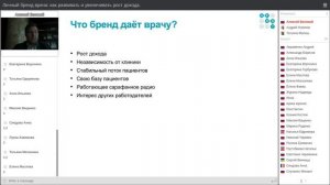 «Личный бренд врача: как развивать и увеличивать рост дохода» -Великий Алексей