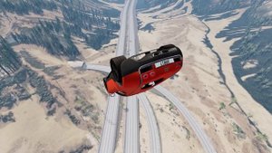 Тачки vs гигантской рампы - BeamNG